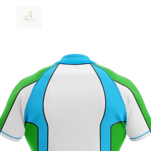 เสื้อรักบี้พิมพ์ลายแบบ Sublimation มีหลายขนาด ปี 2025 สินค้าขายดี เสื้อรักบี้สีพื้น รับผลิตแบบ OEM - Product Image 4
