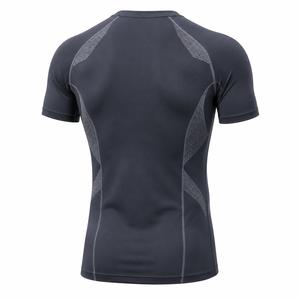 Camiseta de Compresión de Manga Corta para Hombre, Color Personalizado, Secado Rápido, Transpirable, Corte Ajustado, Deportiva, Cuello Redondo, Diseño Liso - Product Image 5