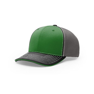 Casquette de sport bicolore style trucker avec logo ajustable, 6 panneaux, profil moyen, maille respirante, pour adulte, usage extérieur, fabriquée en usine au Vietnam - Product Image 1