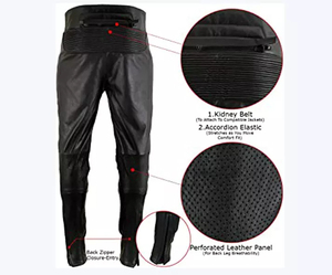 Pantalones de Cuero Personalizados de Alta Calidad para Hombre, Pantalones de Cintura Alta con Corte Recto y Estilo Urbano para Invierno - Product Image 6