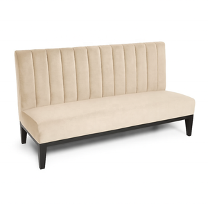 Banquette de restaurant commerciale en velours <span class=keywords><strong>bleu</strong></span>, siège rembourré avec dossier capitonné pour café, bar, hôtel - Product Image 2