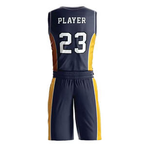 Uniformes de Baloncesto de Secado Rápido 100% Poliéster en Venta, Nuevo Diseño de Última Moda, Impresión por Sublimación Completa 100% Poliéster - Product Image 3