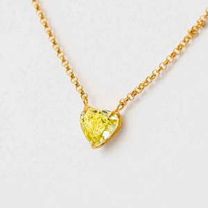 Elegante Collar con Colgante de Diamante Amarillo de 2.00ct en Forma de Corazón, Cultivado en Laboratorio, con Engaste de Oro Rosa de 14K, Certificado IGI, Lujoso para Novias - Product Image 2