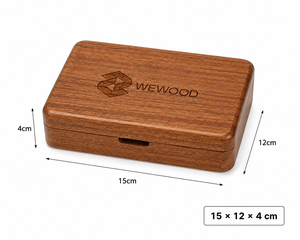 Boîte à savon personnalisée en bois massif écologique WEWOOD avec couvercle pour salle de bain et voyage - Product Image 4