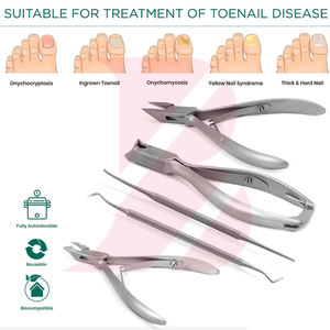 Instrumentos de Podología de Acero Inoxidable de Alta Calidad para el Cuidado Completo de los Pies, Duraderos, Antideslizantes, Ligeros, Fáciles de Usar, OEM ODM, Reutilizables - Product Image 4