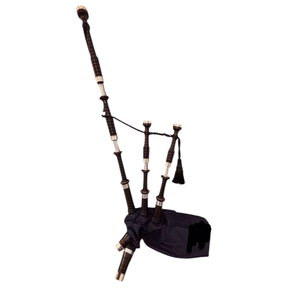 Health Bay Scottish Kilts SK-SB-305 Hermosas Gaitas de Flandes de Madera de Palisandro con Tapicería de Tartán Azul, Sonido Perfecto de Alta Calidad - Product Image 4