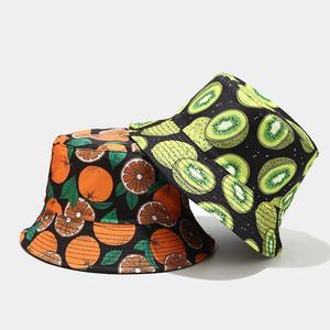 Chapeau Bob Unisexe en Toile Imprimé Cerises Style Décontracté Adulte Printemps-Été - Product Image 5