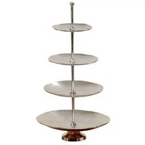 Stylish Multi Tier Metal <b>Cake</b> <b>Stand</b> <b>Rotating</b> Dessert Display Cupcake Holder Wedding Birthday Party Serving Tray Home - Product Image 5
