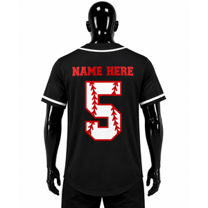 Maillot de baseball personnalisé ORVO SPORTS unisexe à manches courtes, col en V, nom de l'équipe imprimé, tissu en maille polyester/coton, léger, coupe classique - Product Image 6