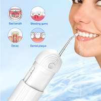 Irrigation Offre Spéciale 3 vitesses Pulse Portable Care Flosser 180ml Réservoir d'eau amovible pour plaque et tartre Nettoyage Flosser