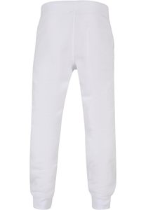 Men's <b>White</b> Solid Sweatpants Elastic Waist Drawstring Casual Knitted Breathable <b>Jogger</b> Pants Autumn Style - Product Image 2