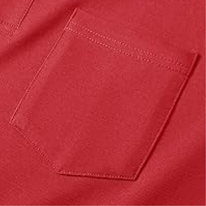 Men's Short Sleeve Cotton Pique <b>Polo</b> <b>Shirt</b> Solid <b>Red</b> Color Casual With Pocket Regular Fit Knitted Fabric - Product Image 6