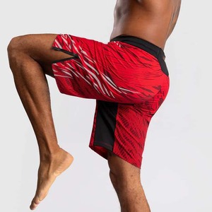 Shorts de boxe MMA pour l'entraînement au kick-boxing et au bodybuilding avec tissu extensible quadridirectionnel écologique et cordon de serrage - Product Image 5