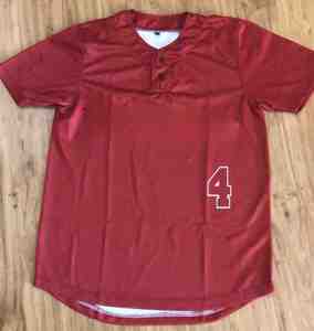 Maillot de baseball uni à manches courtes pour hommes et femmes, style hip-hop, pour le baseball et le softball - Product Image 3