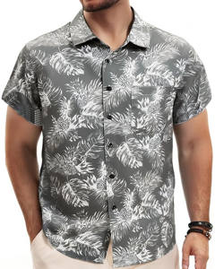 Camiseta Casual de Manga Corta para Hombre, de Algodón Tejido, Color Sólido, Tejido Transpirable y Ligero, Servicio Personalizable OEM/ODM - Product Image 1