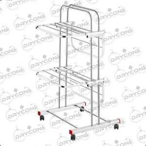 Séchoir à linge extensible et pliable, support de rangement réglable pour vêtements, organisateur gain de place pour la maison, le balcon et la salle de bain - Product Image 2