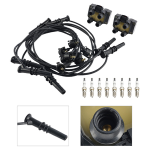 2 bobines d'allumage, 8 bougies d'allumage et jeu de fils FD487 SP432 pour Ford Expedition - Product Image 4