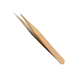 Pince à épiler dentelée en forme de C de précision Sholifas, pince à épiler courbée en acier inoxydable, outil d'extension de cils en volume 3D - Product Image 2