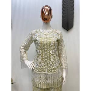 ชุดออกงานสำหรับผู้หญิง ดีไซน์เนอร์ ท็อป-พลลาโซ และชุดโคติสวยงาม - Product Image 1