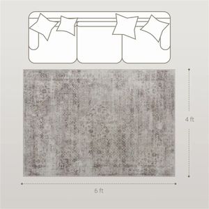 Tappeto Marrone Chiaro Misto per Soggiorno, Camera da Letto, Sala da Pranzo, Ufficio, Set di Tappeti e Moquette - Product Image 6