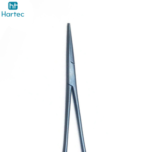 Pince de pêche en acier inoxydable bleu titane avec étrier hémostatique, à mâchoires droites, pour retirer les hameçons, équipement de pêche en plein air - Product Image 5