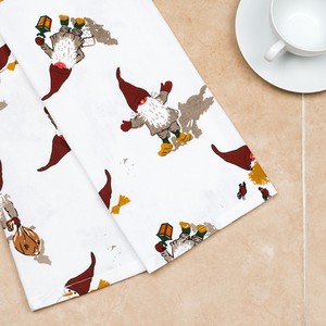 Serviette de cuisine carrée en coton 100% à motifs abstraits colorés, tissu tissé écologique, lavable en machine - Product Image 4