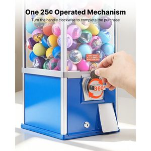 Máquina Expendedora de Chicles de 21 Pulgadas, Dispensador de Dulces de 25 Centavos para Centros Comerciales y Supermercados para AMU - Product Image 5