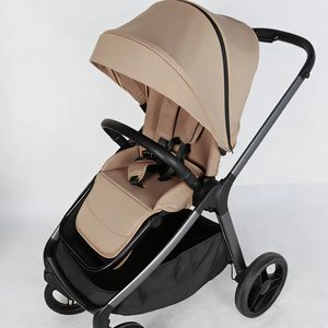 Poussette bébé pliable à une main avec nacelle rigide, nouvelle poussette de luxe légère avec absorption des chocs, système de voyage OEM - Product Image 1