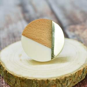 Tirador de Cajón Geométrico de Madera, Ecológico y Apto para Horno - Product Image 4