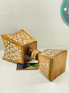 Quemador de incienso árabe Bakhoor hecho a mano con incrustaciones de madera, lujoso soporte decorativo para incienso para Eid, Ramadán, festividades y decoración del hogar. - Product Image 5