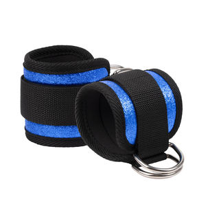 Sangle de cheville renforcée avec anneau en D pour appareils de musculation à câble, accessoire de fitness rembourré et réglable pour entraînement intensif en salle de sport - Product Image 6