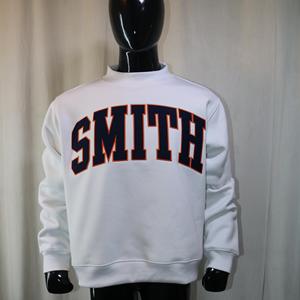 Sudadera SMITH con cuello simulado, 450 GSM, bordado con nombre personalizado, corte holgado, 100% algodón, felpa francesa. - Product Image 3