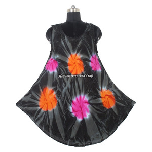 Nuevo Vestido Tie Dye para Mujer, Casual, Largo hasta el Suelo, con Cuello Redondo y sin Mangas, Sexy, para Fiesta, con Estampado en Inglés - Product Image 6