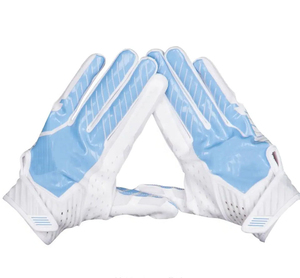 Service OEM, gants de football américain en tissu maillé personnalisés, rembourrage confortable, sensation de fraîcheur, gants d'entraînement pour équipe de football américain - Product Image 4