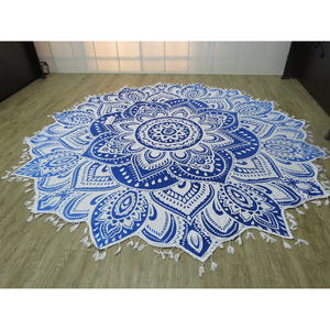 Tùy Chỉnh In Hình Ngôi Sao Bãi Biển Khăn Nhanh Chóng Làm Khô Bông Vòng Golf Khăn Với Ren Made In Ấn Độ - Product Image 2