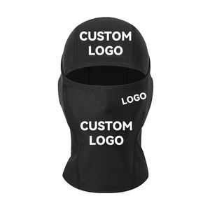 Masque de ski intégral de haute qualité pour hommes, noir et blanc, pour moto, hiver, hijab, cagoule, logo personnalisé - Product Image 5