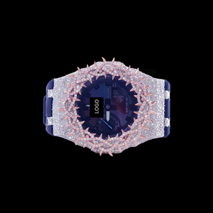 Hot Sale Full Iced Moissanite Diamond <b>Watch</b> Stainless Steel Luxury <b>Waterproof</b> <b>Watch</b> Available At Export Quality And Price - Product Image 2