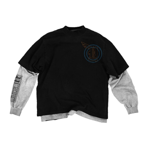 Camiseta de Manga Larga de Doble Capa con Estampado de Letras, Camiseta Oversize con Gráficos Y2K, Estilo Gótico y Hip-Hop - Product Image 3