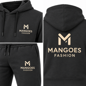Conjunto Deportivo Unisex de Verano Mangoes Fashion, Personalizado, Ecológico, de Felpa, Mezcla de Poliéster/Algodón, Resistente al Viento, Transpirable, con Cuello Alto - Product Image 3