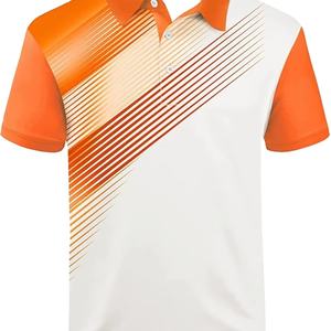 บริการออกแบบเสื้อยืดคอเต่าผู้ชายแบบ OEM  ออกแบบโลโก้ของคุณเองได้  สีตามสั่ง ผ้าฝ้าย 100% คุณภาพสูง ระบายอากาศได้ดี เป็นมิตรกับสิ่งแวดล้อม - Product Image 1