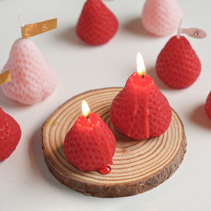 Strawberry Scented <b>Candle</b> Natural Soy Wax Aromatherapy <b>Candle</b> Premium Strawberry Fragrance <b>Candle</b> for Home Decor - Product Image 6