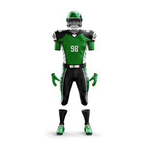 Uniforme de Fútbol Americano con Estampado por Transferencia de Calor, Manga Corta, Material Transpirable, Servicio OEM, Mejor Venta en Línea - Product Image 2