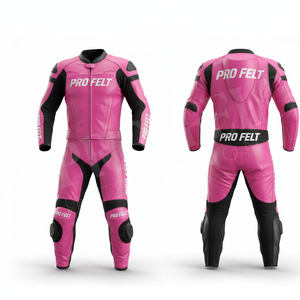 Combinaison de moto en cuir sur mesure de haute qualité avec logo personnalisé, équipement de protection, armure CE, combinaison de moto imperméable - Product Image 2