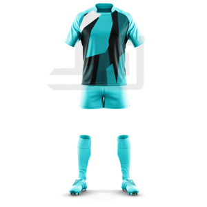 Ensemble short et maillot de rugby personnalisé avec impression numérique et broderie 3D, respirant, coupe-vent, sans couture, écologique, antibactérien, 100% - Product Image 2