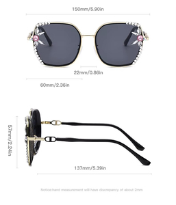 Wholesale High Quality Hot Sale square Stylish Thick <b>Frame</b> Classic Retro UV400 Fashion Diamond Sunglasses for Men for Women - Product Image 6