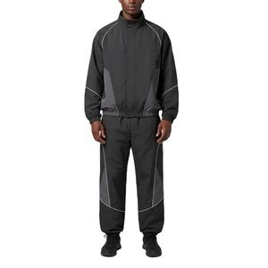 Chaqueta Corta Cortavientos con Mangas Raglán para Mujer, Conjunto de Ropa de Lujo, Chaqueta Cortavientos con Cremallera, Top Corto, Pantalones, Chándal - Product Image 1