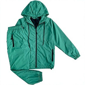 Streetwear Wholesale Custom Windbreaker Track Suit Zip up Hooded Camouflage <b>Camo</b> <b>Jacket</b> and Shorts Set Unisex Tracksuit - Product Image 1