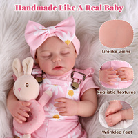 Poupées Reborn Babeside 20 pouces, Lucy, fille endormie, corps en vinyle et tissu, poupées Reborn mignonnes et réconfortantes, OEM ODM, vente en gros