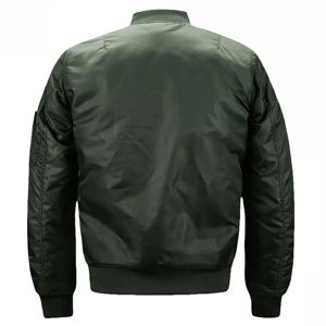 Hot Sell Custom Canvas Front Logo Windproof Breathable Winter Casual <b>Baseball</b> <b>Bomber</b> <b>Jacket</b> OEM Service for Men - Product Image 5