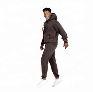 <b>Wholesale</b> Winter Hooded Men's Custom Logo Acid Wash <b>Flare</b> <b>Sweatpants</b> Tracksuit-Hot Selling with cheap quality OEM services - Product Image 3